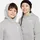 Nike Sportswear Club Fleece Hoodie Kinder 063 dk grey heather/white XS 122-128 cm