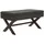 CLP Sitzbank Namaro Stoff Dunkelgrau/Antik 110 x 40 x 48 cm