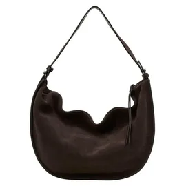 Marc O'Polo Aamu Hobo Veloursleder Braun