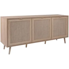 Finori Sideboard Sonoma Eiche, Kunststoff, Eiche, 3 Fächer, 150x71x40 cm