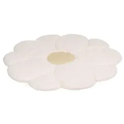 CHILDHOME Krabbeldecke Blume 110 cm Altweiß gelb, 110 cm