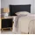 Idimex Kopfteil Nerina mit Holzbeinen 90 cm in schwarz – Gepolstertes Kopfteil, Bettkopfteil für Einzelbett, Elegante Rückwand mit Holzfüßen