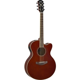 Yamaha CPX600 RTB Akustik-E-Gitarre Jumbo 6 Saiten Rot