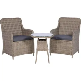 vidaXL Bistroset 3-tlg. braun