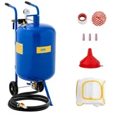 MSW Mobiles Sandstrahlgerät Siphon-sandstrahlgerät Auf Rädern, 79 L, MSW