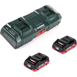 Metabo Basis Set mit 2x Akku LIHD 4,0Ah + ASC 145 DUO Doppelladegerät