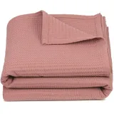 ZOLLNER Kuscheldecke,, Altrosa, Textil, 150x200 cm, Oeko-Tex® Standard 100, Wohntextilien, Decken, Kuscheldecken