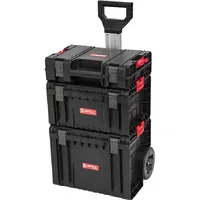 QBRICK System Pro Werkzeugkoffer Set Trolley + Box + Koffer schwarz 11,00 l