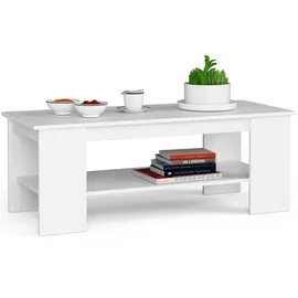 akord furniture factory Couchtisch Kami Weiß Holzwerkstoff 120 x 45 x 50 cm