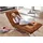 W.Schillig Relaxliege daily dreams Leder 75 x 85 x 169 cm Braun mit Kissen