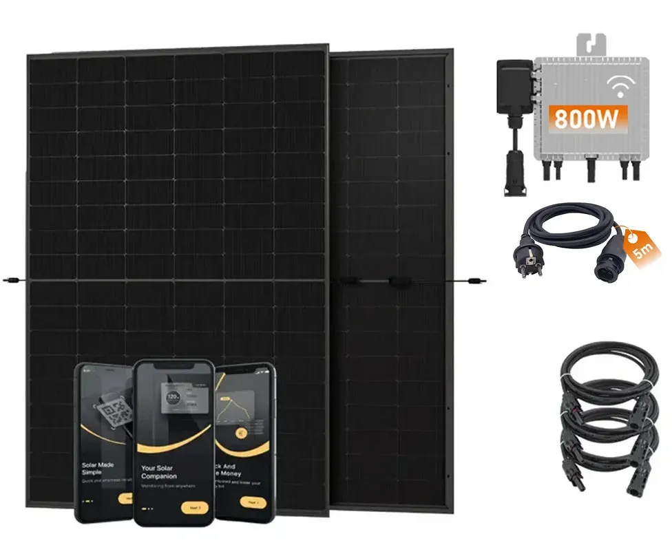 SunEnergyXT 900 Wp Balkonkraftwerk Plug & Play – Komplettset inkl. Zubehör - 10 m