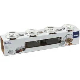 Kela Vorratsdose Rosa 8,0 x 6,0 x 8,0 cm 200,0 ml 4-teiliges Set