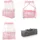 Lorelli Reisebett, Magic Sleep 2 Ebenen Baldachin Mobile Wickelauflage faltbar rosa Sterne