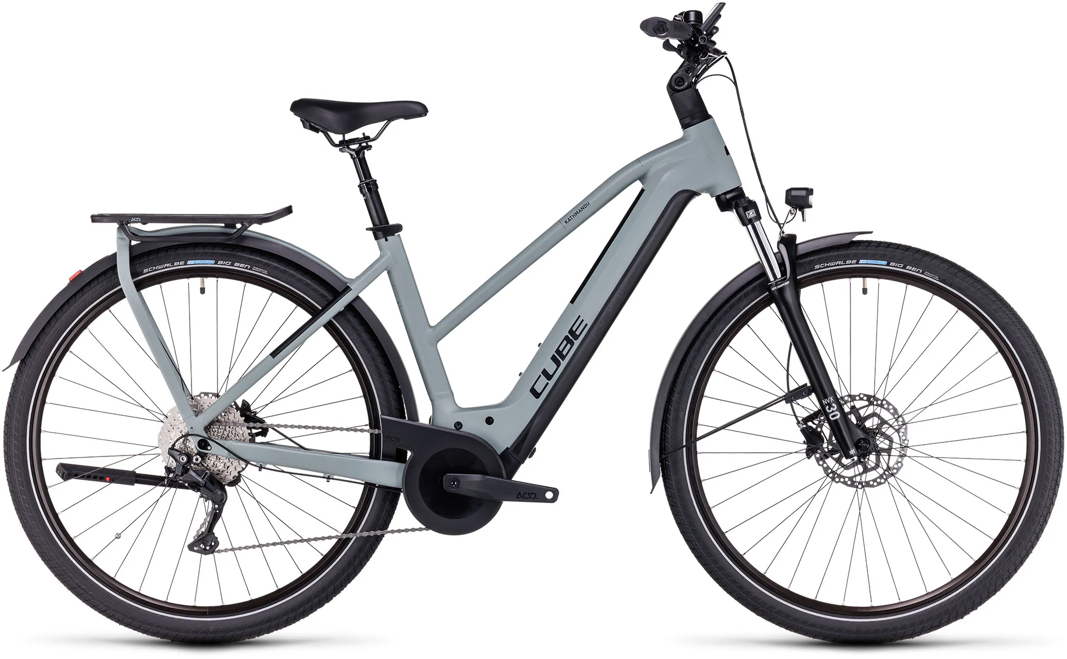 Cube Kathmandu Hybrid ONE 750 - Trapeze Elektro Trekking Bike | swampgrey ́n ́black - M