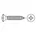 Industrial Quality Supplies Blechschraube ISO 7051 Form C 5 5 38 250