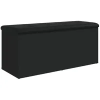VidaXL Sitzbank mit Stauraum Schwarz 102x42x45 cm Holzwerkstoff