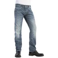 Hero by John Medoox Stretch-Jeans Baxter Denim Jeans Hose - Relaxed Fit - Bluegrey 33