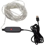 Vellight Lichterkette LED 7,5 m Transparent Bunt