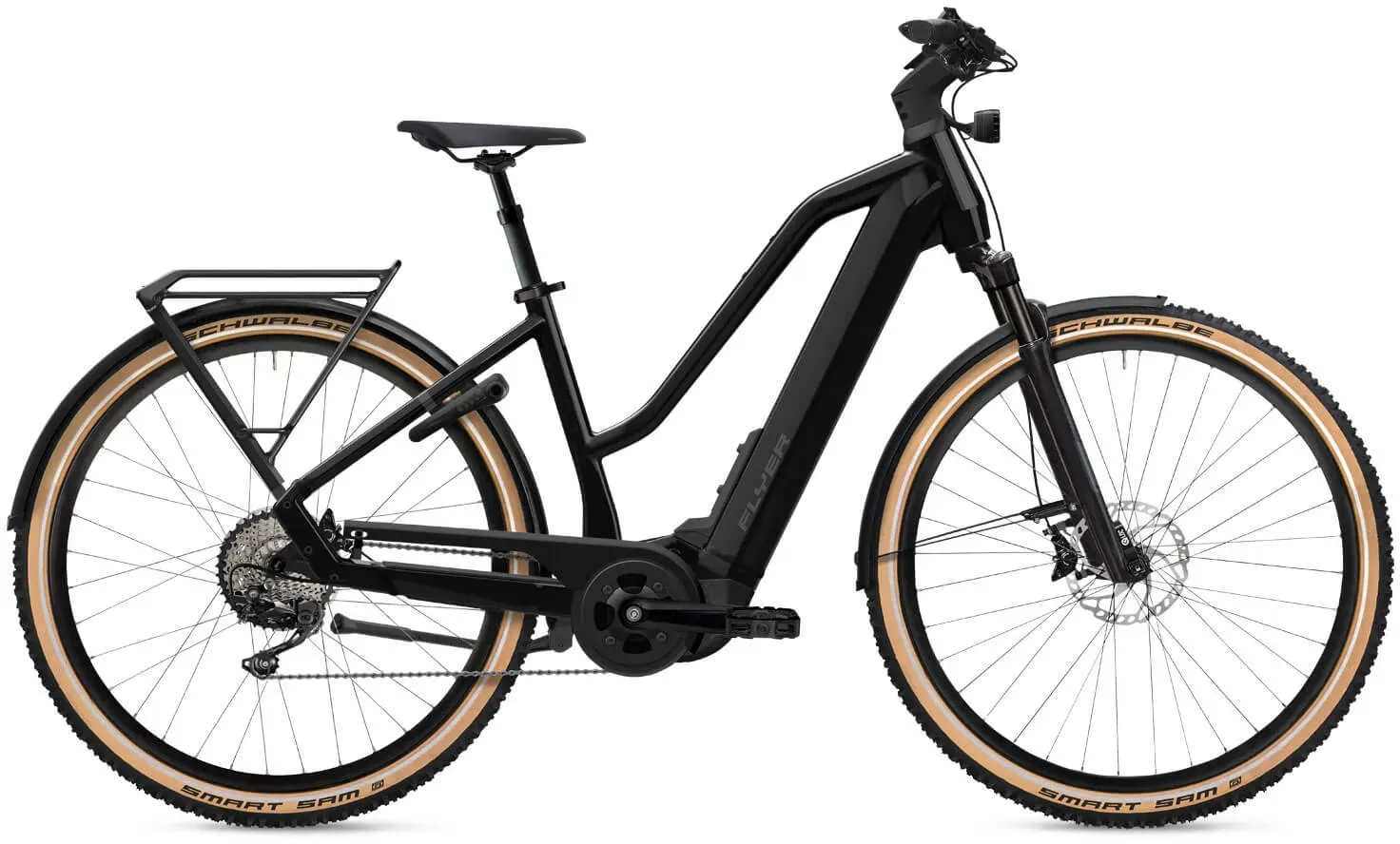 Flyer Upstreet 7.12 XC Mixed 750 Wh - Pearl Black Gloss - 48cm | 29