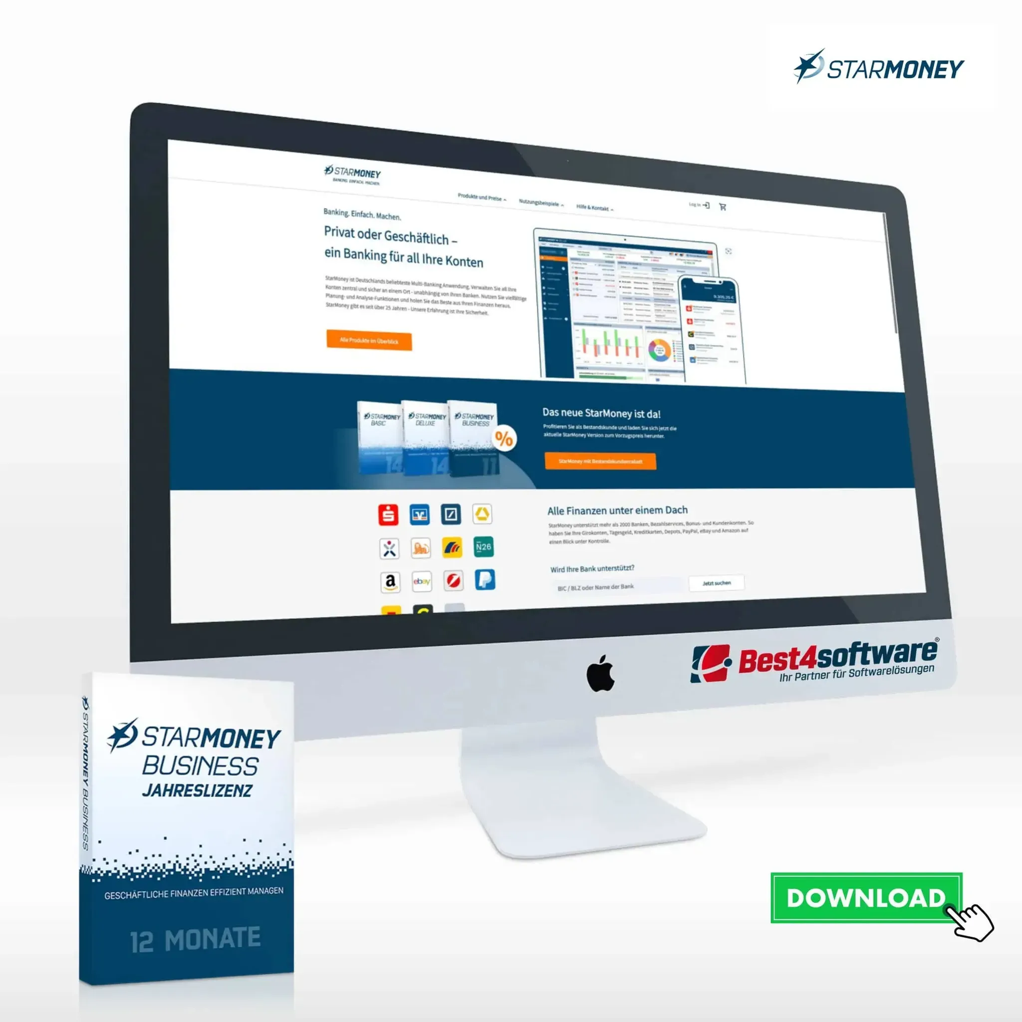 StarMoney 11 Business Jahreslizenz inkl. Premiumsupport