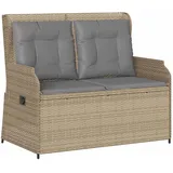vidaXL Gartenbank 1-tlg 120 x 60 x 75 cm Beige