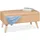 Relaxdays Sitzbank mit Stauraum, 40 L, gepolstert, Holzbeine, Truhenbank Kunstleder, HxBxT: 40 x 80 x 39,5 cm, beige