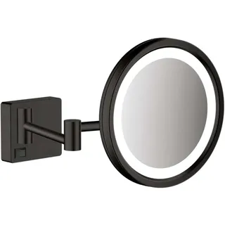 Hansgrohe AddStoris Kosmetikspiegel, mit LED Leuchte, mattschwarz
