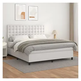 vidaXL Boxspringbett 180 x 200 cm Weiß