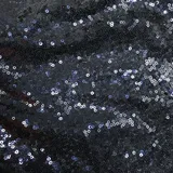 YKAFADE Pailletten Stoff 135cm * 2m Glitter Stoff zum Nähen Meterware Glitzer Paillettenstoff Dekostoff Kostümstoff für Hochzeit Kleid Dekoration DIY Tisch Tutu Rock Party Deko -Dunkelblau