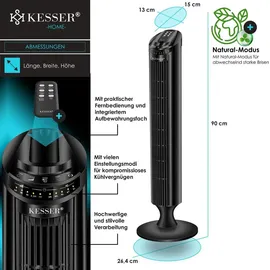 Kesser Turmventilator schwarz