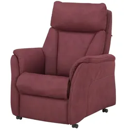 Hukla Relaxsessel Pascal Mikrofaser 77 x 102 x 90 cm Rot elektrisch