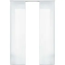 Gardinenbox 2er Set HxB 245x60 cm Weiß