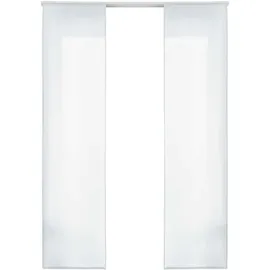 Gardinenbox 2er Set HxB 245x60 cm Weiß
