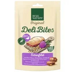 REAL NATURE Original Deli Bites 150g Entenfilet mit Roter Beete, Kichererbsen & Kokosöl