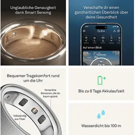 Oura Ring 4 Größe 15 - 72,1 mm Brushed Silver