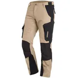 FHB Arbeitshose Florian beige/schwarz