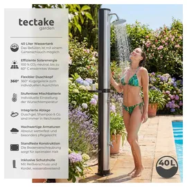 Tectake Solardusche Schwarz 40 l