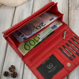 PAOLO PERUZZI Geldbörse Damen rot