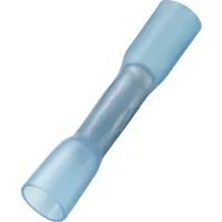 TRU Components 739128 Stoßverbinder mit Schrumpfschlauch 1.50mm2 Vollisoliert Blau