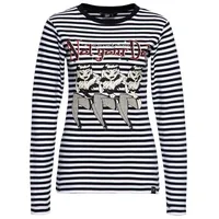 Queen Kerosin Basic Langarmshirt Not your Doll in schwarz
