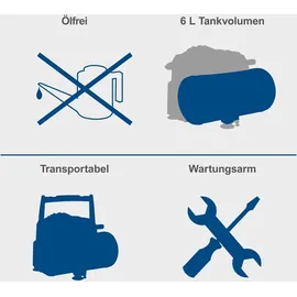 SCHEPPACH HC06 6L 8bar ölfrei