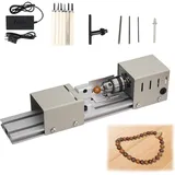 Mini Drehmaschine, 96W Metalldrehmaschine, 4000-9000rpm Präzise Drehbank, 7 Geschwindigkeiten, Klemmbereich von 0.6-6mm, Drehbank Tischdrehbank DIY Holzbearbeitung für Dreh, Einstech