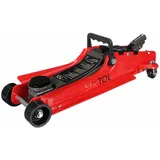Sixtol Fahrbarer hydraulischer Niederprofil-Wagenheber 2,5 t Stahl rot