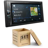 Pioneer DMH-G220BT 2 DIN Auto Radio Bluetooth für Fiat 500 ab 2007 piano black