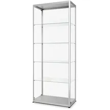 Showdown Displays Vitrine 80 x 200 x 40 cm Silber