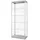 Showdown Displays Vitrine 80 x 200 x 40 cm Silber