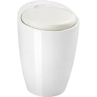 Tectake Sitzhocker, aus hochwertigem Kunststoff, 18 l Stauraum, 36