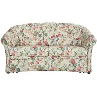 Sofa.de Geblümtes Schlafsofa beige/bunt - Webstoff ¦ Maße (cm): B: 163 H: 85 T: 89