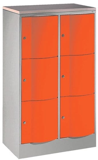 Fächerschrank »Resisto« orange, CP, 77x125.5x54 cm