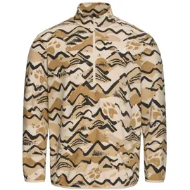 Jack Wolfskin Paw ERA 100 Print HZ Men Fleecepullover Beige XXL